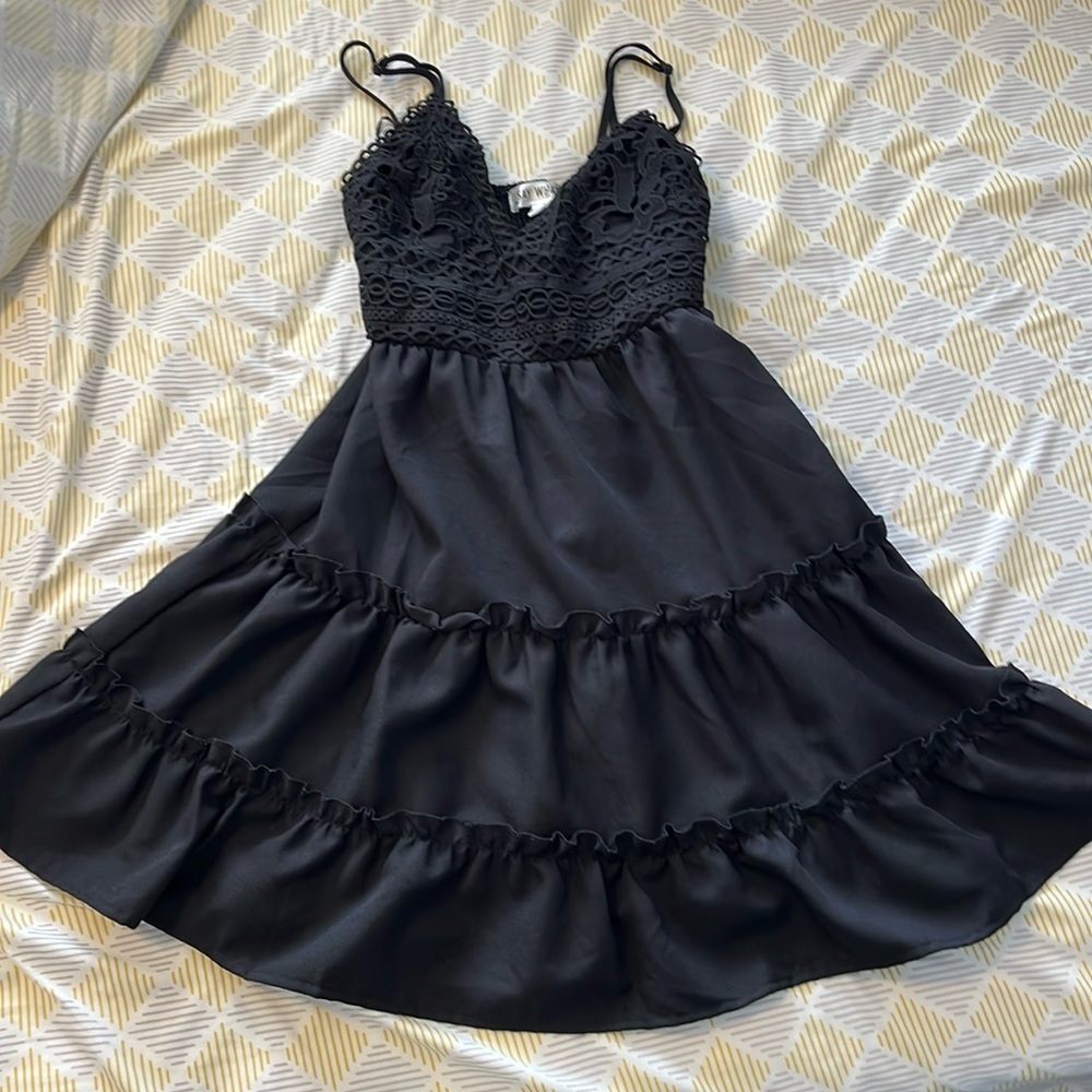 Juniors sundress with patterns strap